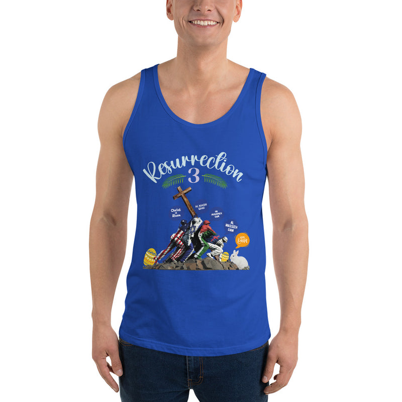 Men's Resurrection 1 Tank Top | best, cheap, dad, democracy, design, fabric, onlyfans, tank, top | Democracyfighterz