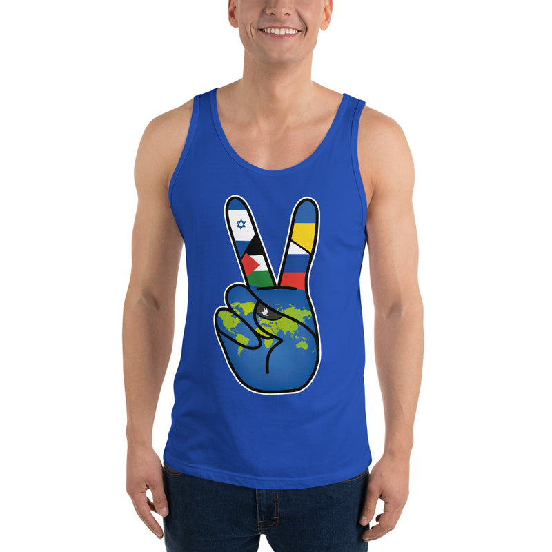 Men's World For Peace Tank Top | best, dad, democracy, design, fabric, onlyfans, tank, top | Democracyfighterz