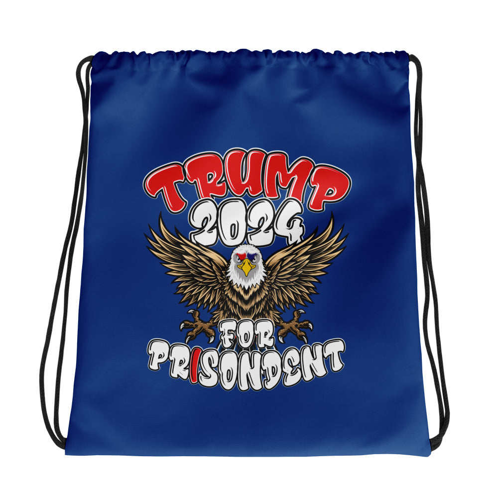 Trump 2024 For Prisodent Drawstring bag | Democracyfighter