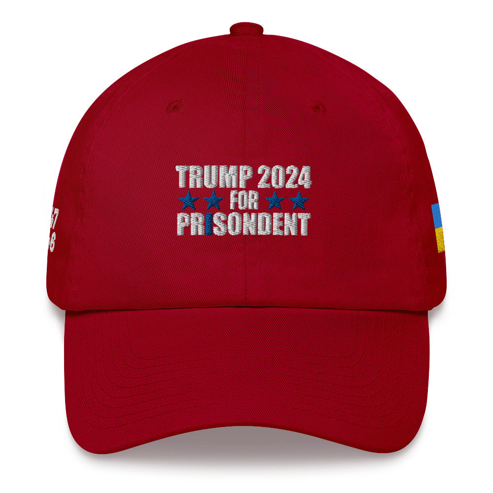 Trump 2024 For Prisodent Dad Hat | Democracyfighter