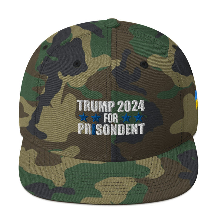 Trump 2024 For Prisodent Snapback Hat | Democracyfighter