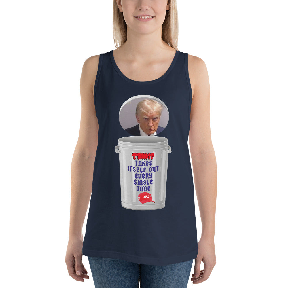 Women's Democracy Fighter Trash Can Tank Top