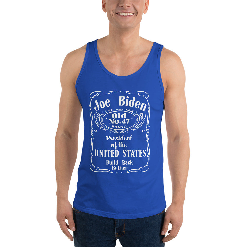 Men's Joe Biden Old No.#47 Tank Top | best, cheap, dad, democracy, design, fabric, onlyfans, tank, top | Democracyfighterz