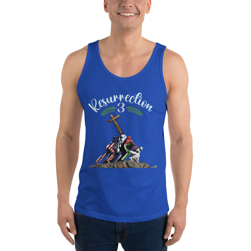 Men's Resurrection 2 Tank Top | best, cheap, dad, democracy, design, fabric, onlyfans, tank, top | Democracyfighterz