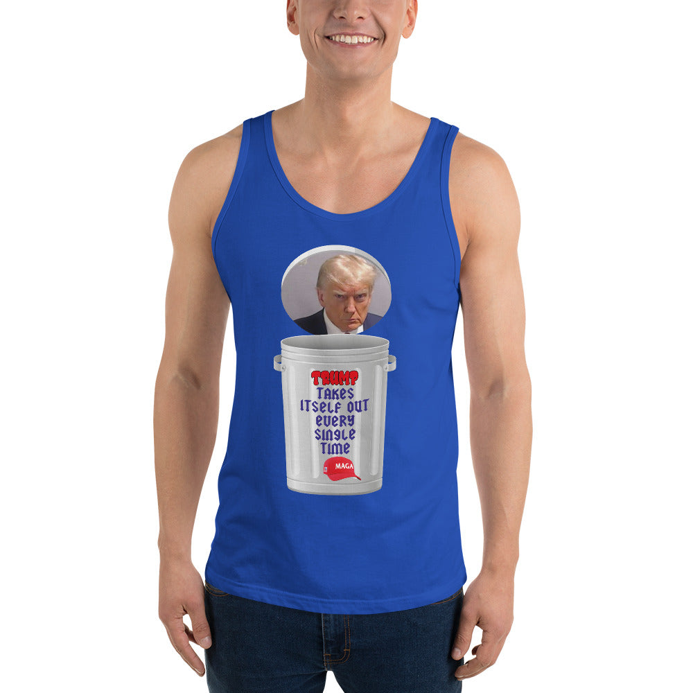 Men's Democracy Fighter Trash Can Tank Top | best, cheap, dad, democracy, design, fabric, onlyfans, tank, top | Democracyfighterz