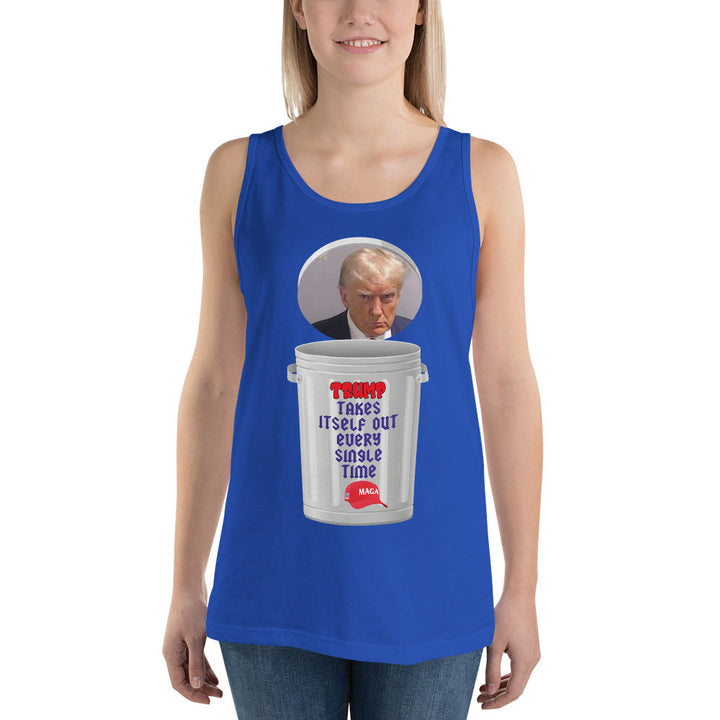 Women's Democracy Fighter Trash Can Tank Top | best, cheap, dad, democracy, design, fabric, onlyfans, tank, top | Democracyfighterz