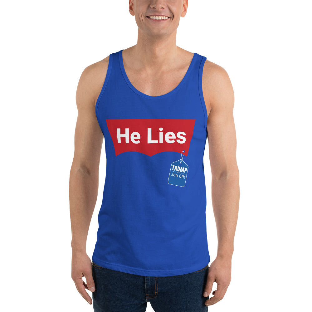 Men's Democracy Fighter He Lies Tank Top | best, cheap, dad, democracy, design, fabric, onlyfans, tank, top | Democracyfighterz