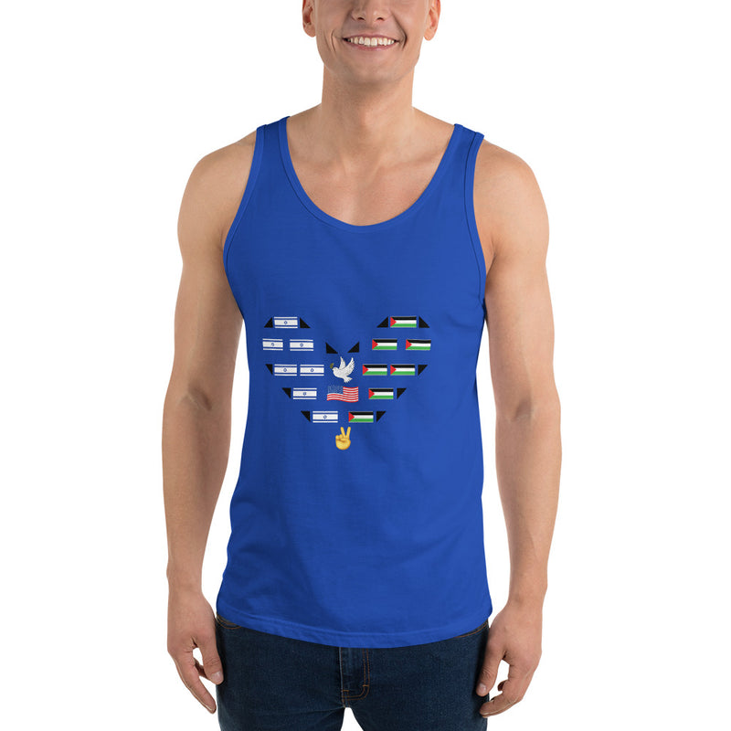 Men's Flags of Peace Tank Top | best, dad, democracy, design, fabric, tank, top | Democracyfighterz