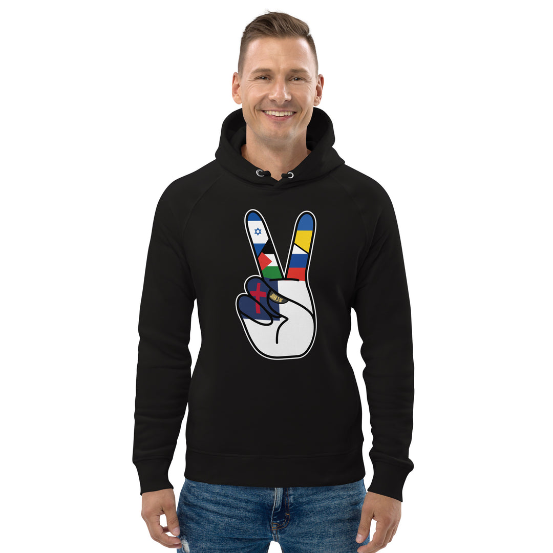 Christian Flag For Peace Hoodie | African, America, Caribbean, Gaza Peace, Israel, Latin America, Palestinian, World | Democracyfighterz