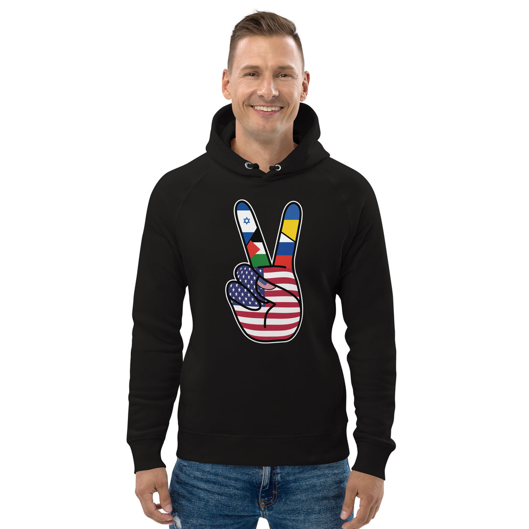 America For Peace Hoodie | African, America, Caribbean, Gaza Peace, Israel, Latin America, Palestinian, World | Democracyfighterz