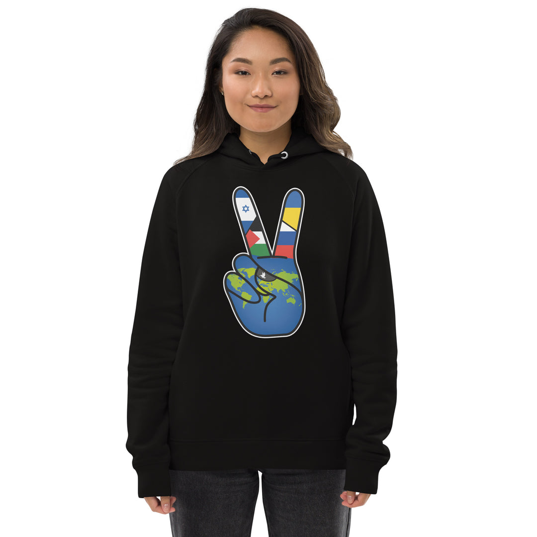 Women's World For Peace Hoodie | america, cross, gaza, hamas, israel, live, palestine, red, war | Democracyfighterz