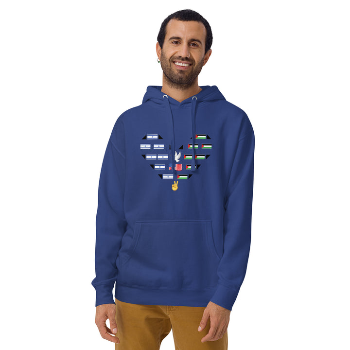 Men's Flags of Peace Hoodie | African, Gaza Peace, Latin America, Palestinian | Democracyfighterz