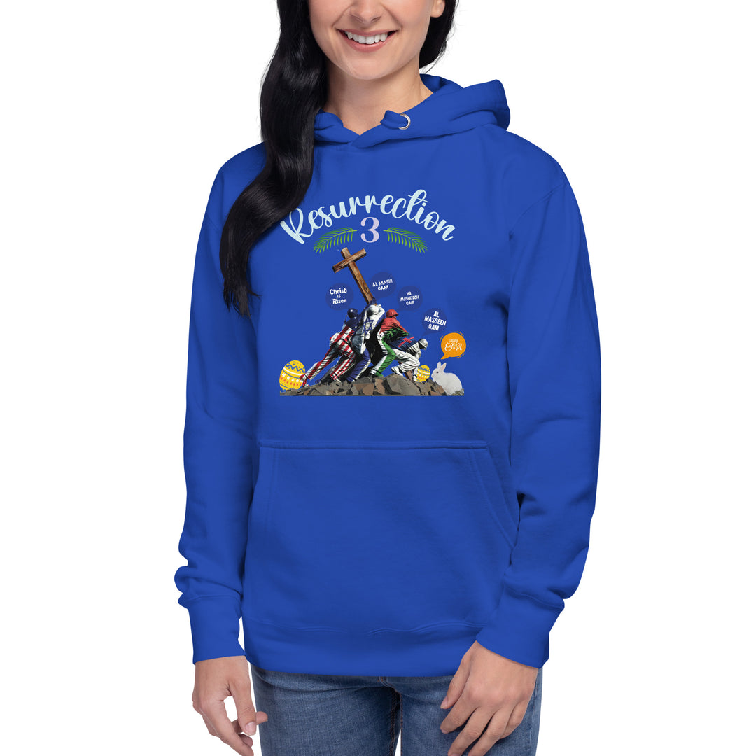 Women's Resurrection 1 Hoodie | dad, gaza, Hoodie, israel, Jesus, Men, Sweat Shirt, TEE, UN, world peace | Democracyfighterz