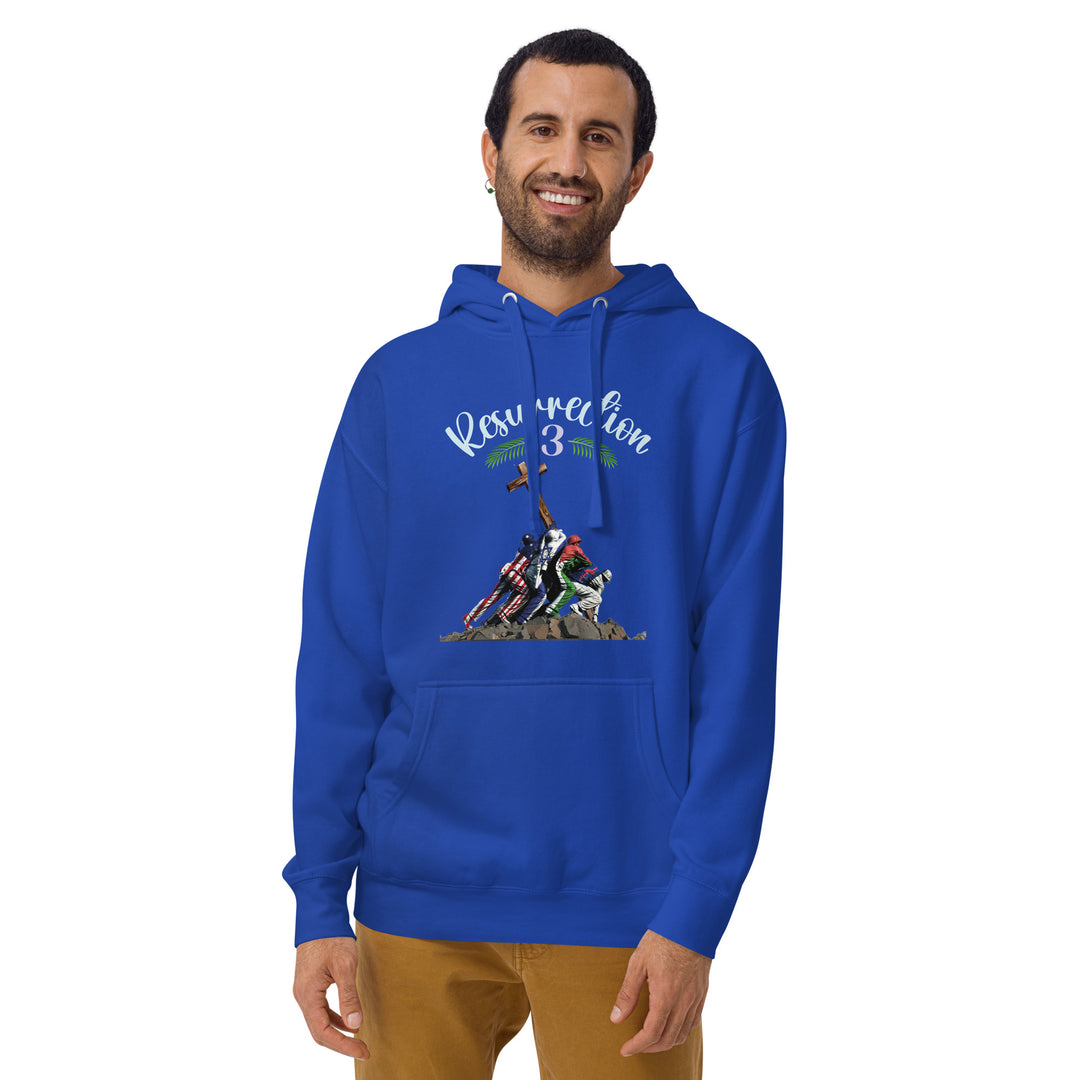 Men's Resurrection 2 Hoodie | dad, gaza, Hoodie, israel, Jesus, Men, Sweat Shirt, TEE, UN, world peace | Democracyfighterz