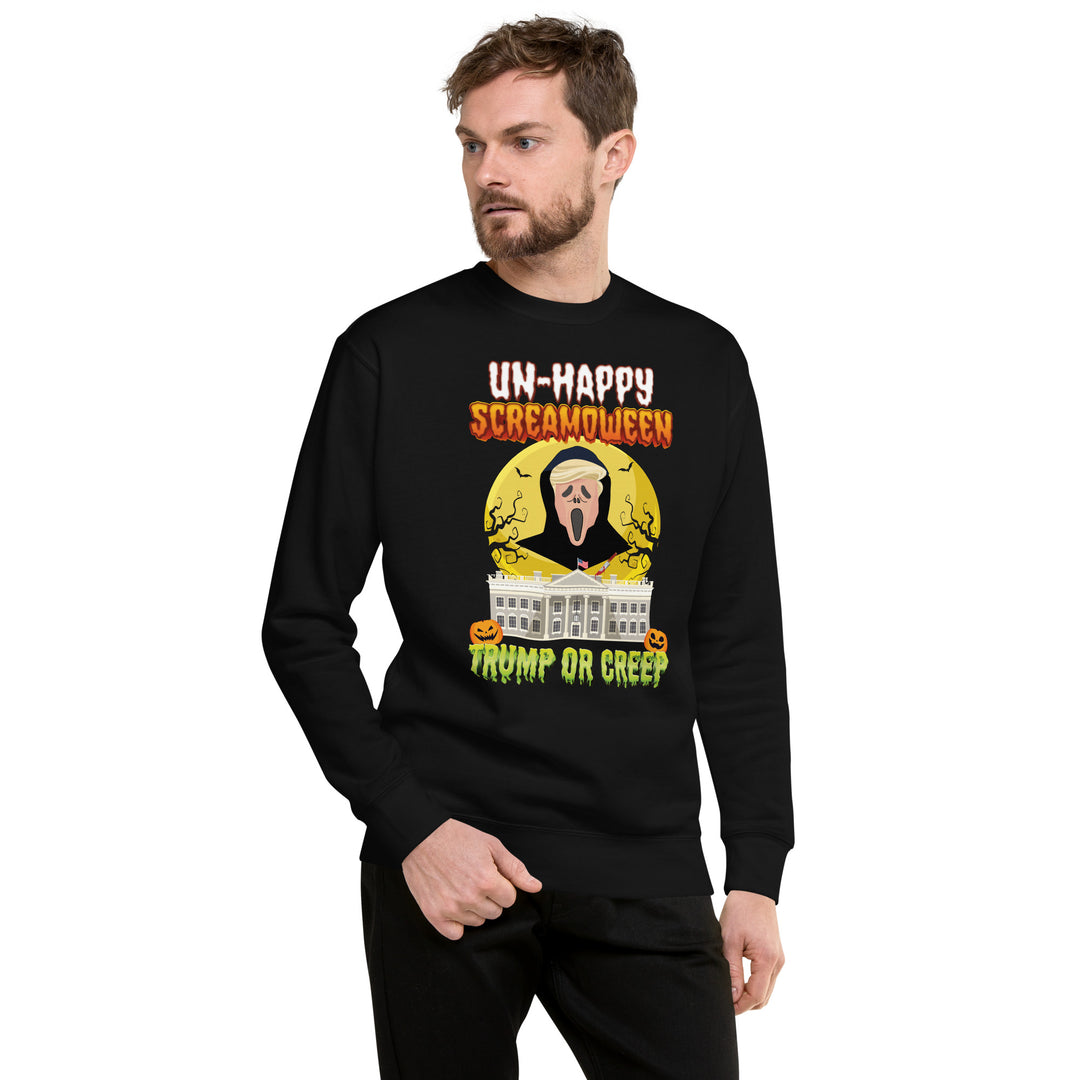 Democracy Fighter Halloween - Trump Or Creep Crew Neck | Democracyfighterz