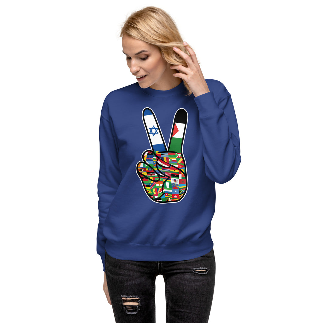 Women's Africa For Peace Sweat Shirt | america, cross, gaza, hamas, israel, live, red, war | Democracyfighterz