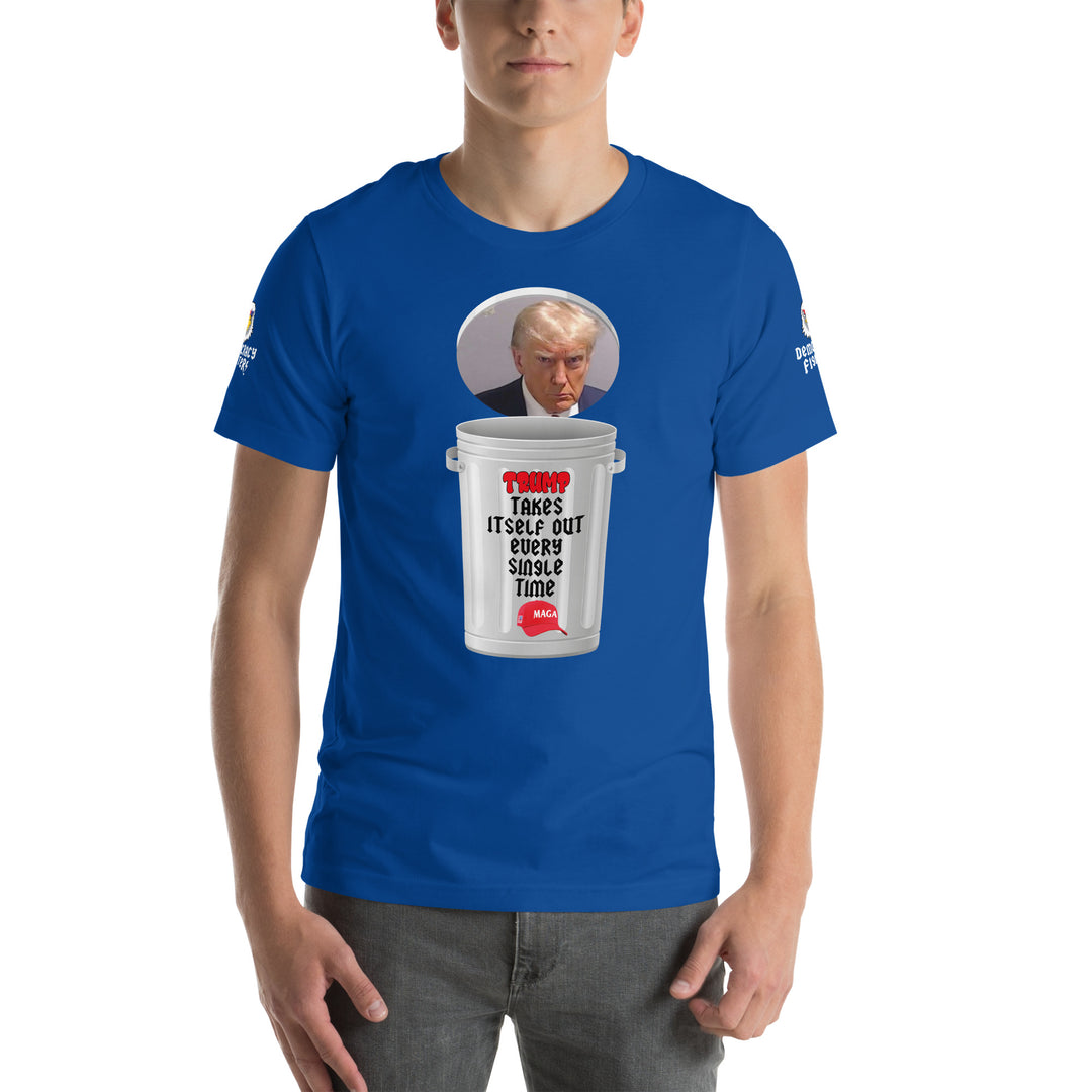 Men's Trump Trash Can Quad Tee | Democracyfighterz