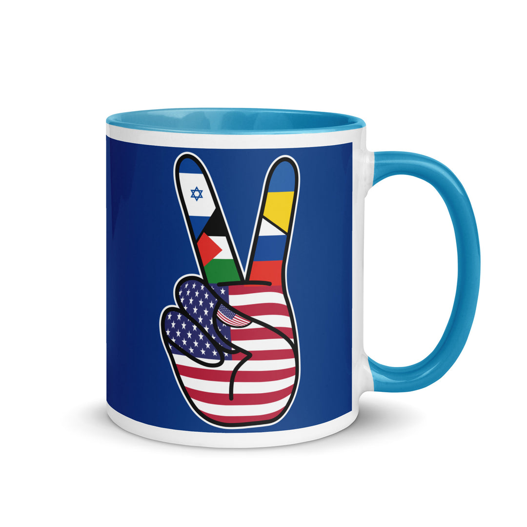 AMERICA FOR PEACE COFFE MUG | African, Gaza Peace, Latin America, Palestinian | Democracyfighterz