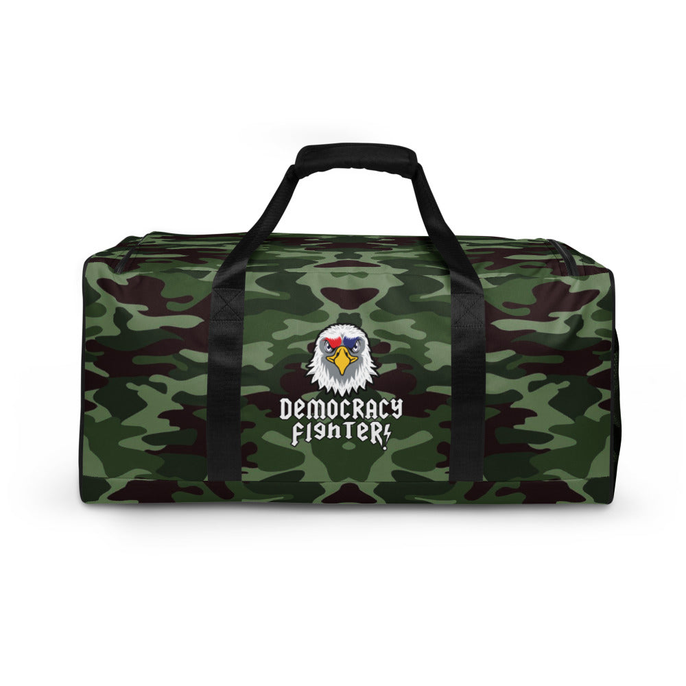 Democracy Fighter Green Camo Duffle/Gym Bag | Democracyfighter