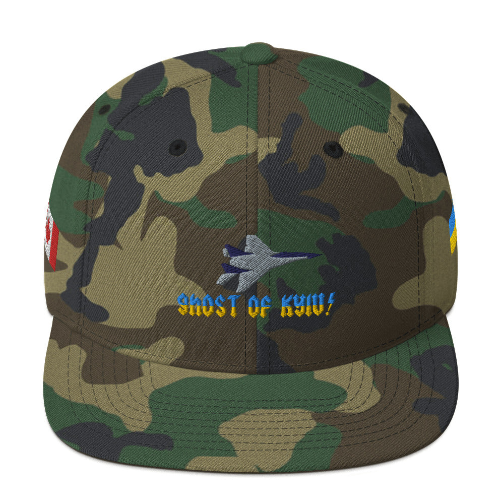 Canada & Ghost Of Kyiv Camo Hat | ukraine hat | Democracyfighter