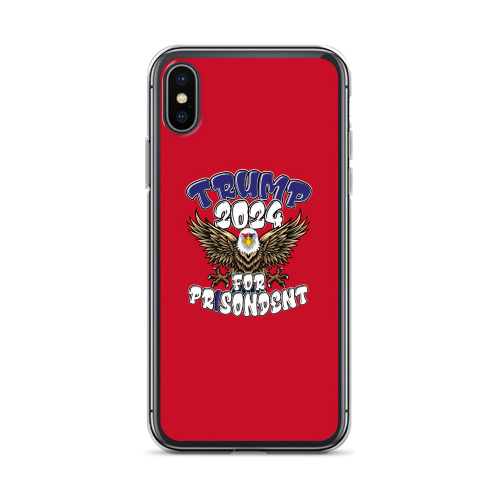 Trump 2024 For Prisodent  Clear Case for iPhone® | Democracyfighter