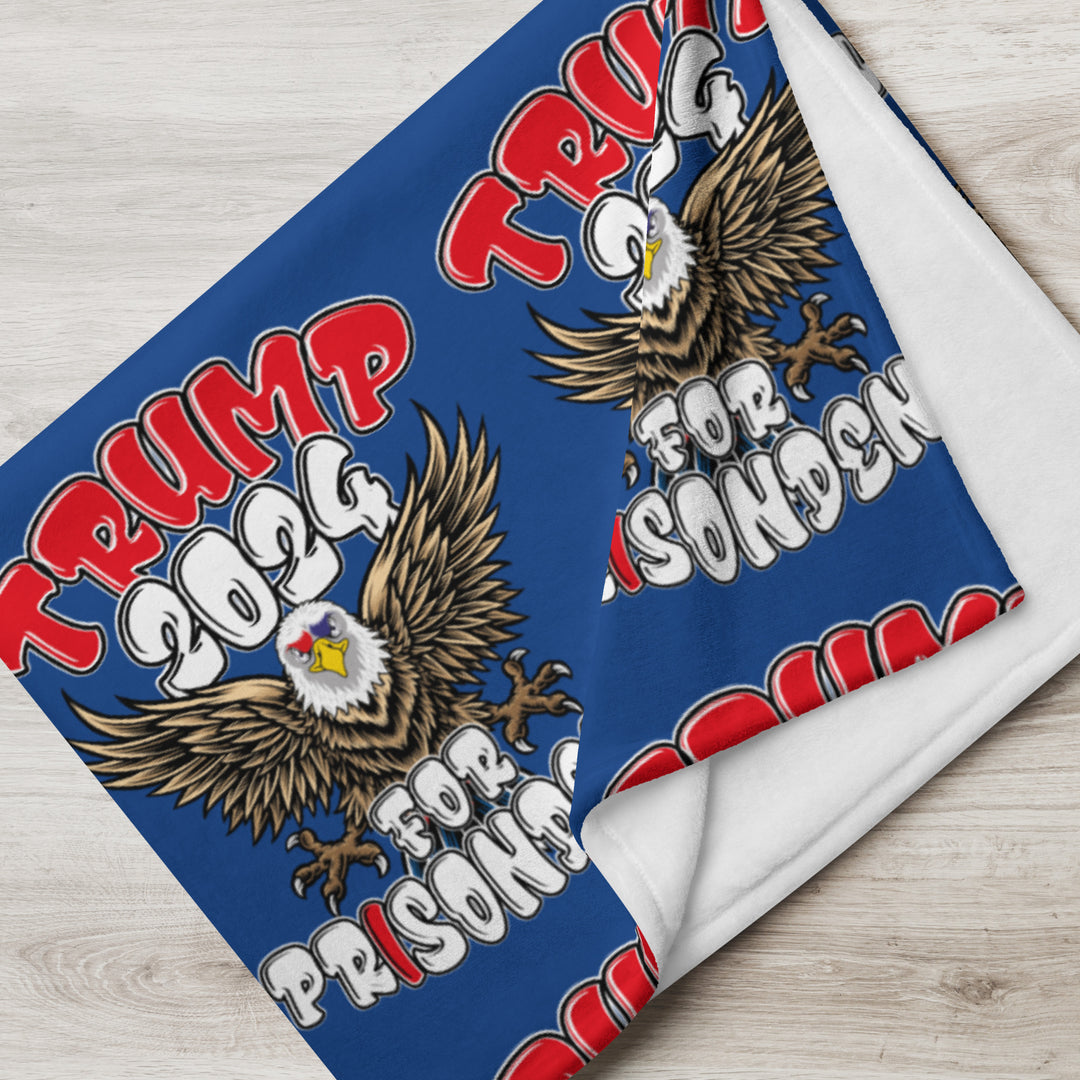Trump 2024 For Prisodent Throw Blanket | Democracyfighter