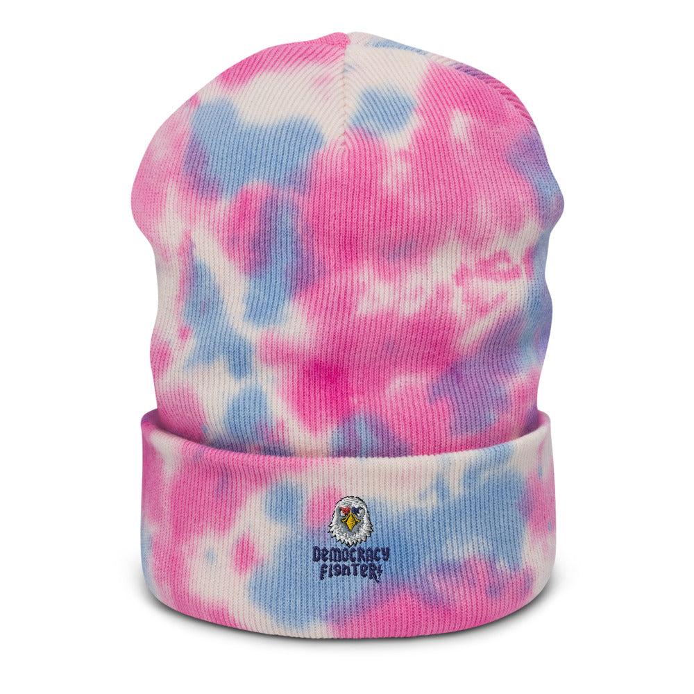 Democracy Fighter Cotton Candy Tie-Dye Beanie | Democracyfighter