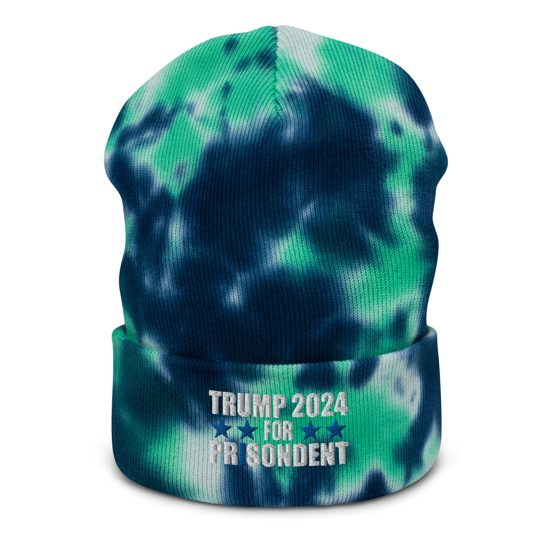 Trump 2024 For Prisodent Tie-dye Beanie | Democracyfighter