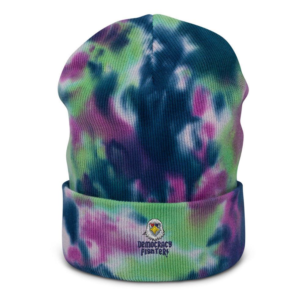 Democracy Fighter Purple Passion Tie-Dye Beanie | Democracyfighter