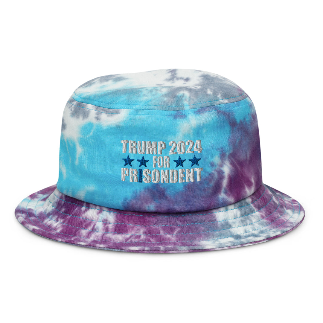 Trump 2024 For Prisodent Tie-dye bucket hat | Democracyfighter