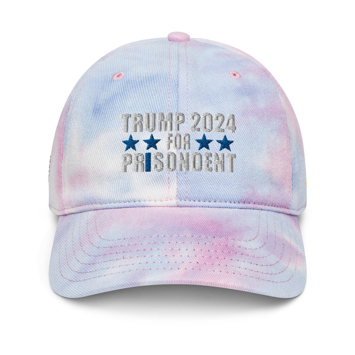 Trump 2024 For Prisodent Tie Dye Hat | Democracyfighter