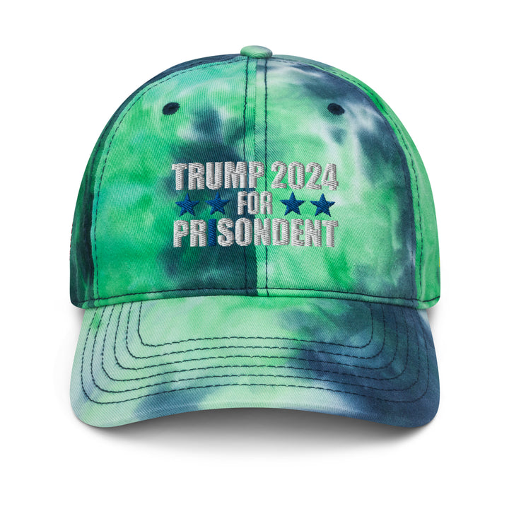 Trump 2024 For Prisodent Tie Dye Hat | Democracyfighter