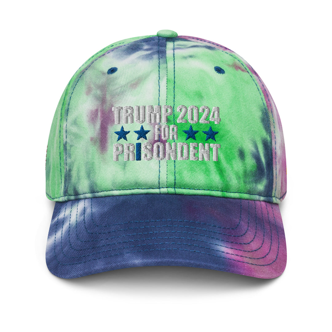 Trump 2024 For Prisodent Tie Dye Hat | Democracyfighter