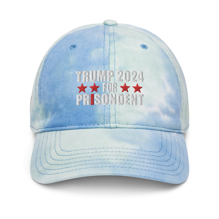Trump 2024 For Prisodent Tie Dye Hat | Democracyfighter